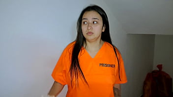 A man has a sex with an escaped prisoner who is a big ass babe