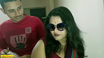 Sexy Indian housewife and young lover engage in sensual encounter!